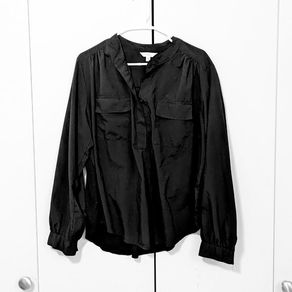 Time and Tru Women's Long Sleeve Utility Shirt (XL) - Picture 2 of 4